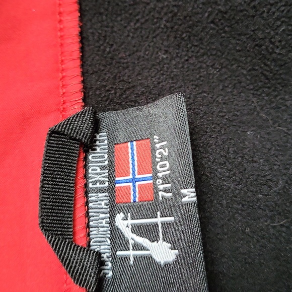 Scandinavian Explorer Softshell Jacket, Detachable Hoid, Women's, Red, size M - Picture 7 of 7